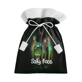 Подарочный 3D мешок с принтом Sally Face , 100% полиэстер | Размер: 29*39 см | Тематика изображения на принте: blue | diane | face | fisher | gizmo | henry | johnson | killer | larry | sally | генри | гизмо | джонсон | диана | ларри | лицо | салли | фейс | фишер