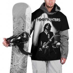Накидка на куртку 3D с принтом Foo Fighters , 100% полиэстер |  | foo fighters | nirvana | альтернативный рок | группы | дейв грол | музыка | постгранж | рок | хард рок