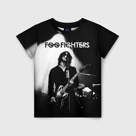 Детская футболка 3D с принтом Foo Fighters , 100% гипоаллергенный полиэфир | прямой крой, круглый вырез горловины, длина до линии бедер, чуть спущенное плечо, ткань немного тянется | foo fighters | nirvana | альтернативный рок | группы | дейв грол | музыка | постгранж | рок | хард рок