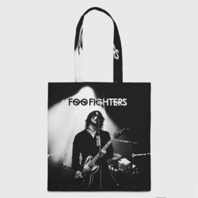 Шоппер 3D с принтом Foo Fighters , 100% полиэстер | Плотность: 200 г/м2; Размер: 34×35 см; Высота лямок: 30 см | foo fighters | nirvana | альтернативный рок | группы | дейв грол | музыка | постгранж | рок | хард рок