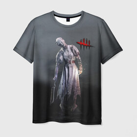Мужская футболка 3D с принтом Dead by Daylight , 100% полиэфир | прямой крой, круглый вырез горловины, длина до линии бедер | 