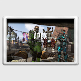 Магнит 45*70 с принтом APEX LEGENDS , Пластик | Размер: 78*52 мм; Размер печати: 70*45 | apex | legend | legends | titanfall | апекс | бангалор | бладхаунд | верхушки | гибралтар | каустик | лайфлайн | легенда | легенды | ледженд | леджендс | мираж | рэйф | титанфол