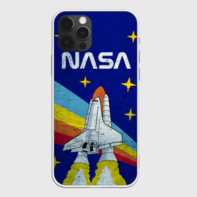 Чехол для iPhone 12 Pro Max с принтом NASA , Силикон |  | Тематика изображения на принте: shuttle | space | звёзды | космос | маск | наса | ракета | шатл