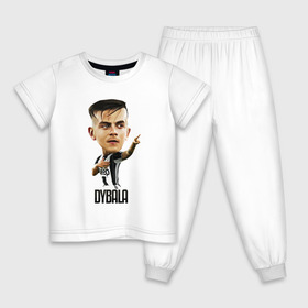 Детская пижама хлопок с принтом Dybala , 100% хлопок |  брюки и футболка прямого кроя, без карманов, на брюках мягкая резинка на поясе и по низу штанин
 | champion | cr7 | cristiano | game | goal | italy | juventus | madrid | real | ronaldo | spain | team | буффон | гол | дибала | золотой мяч | игрок | испания | италия | криштиану | мадрид | португалия | реал | роналду | спорт | тренер | футбол | 