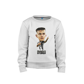 Детский свитшот хлопок с принтом Dybala , 100% хлопок | круглый вырез горловины, эластичные манжеты, пояс и воротник | champion | cr7 | cristiano | game | goal | italy | juventus | madrid | real | ronaldo | spain | team | буффон | гол | дибала | золотой мяч | игрок | испания | италия | криштиану | мадрид | португалия | реал | роналду | спорт | тренер | футбол | 