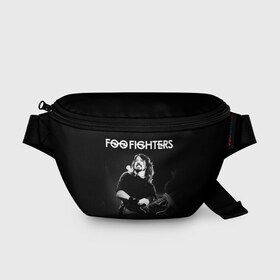 Поясная сумка 3D с принтом Foo Fighters , 100% полиэстер | плотная ткань, ремень с регулируемой длиной, внутри несколько карманов для мелочей, основное отделение и карман с обратной стороны сумки застегиваются на молнию | 