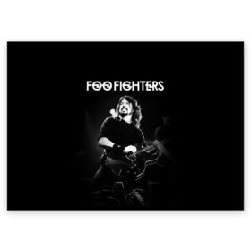 Поздравительная открытка с принтом Foo Fighters , 100% бумага | плотность бумаги 280 г/м2, матовая, на обратной стороне линовка и место для марки
 | Тематика изображения на принте: 