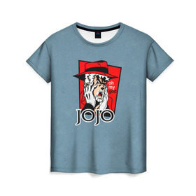 Женская футболка 3D с принтом JoJo , 100% полиэфир ( синтетическое хлопкоподобное полотно) | прямой крой, круглый вырез горловины, длина до линии бедер | adventure | anime | bizarre | jojo | jojo’s | аниме | анимэ | джо | джо джо | джоджо | джонатан джостар | жожо | манга | невероятные приключения | пендлетон | стенд | хамон