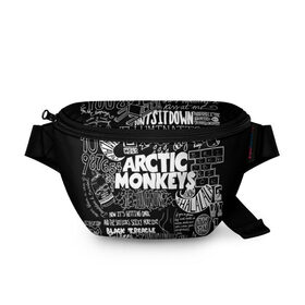 Поясная сумка 3D с принтом Arctic Monkeys , 100% полиэстер | плотная ткань, ремень с регулируемой длиной, внутри несколько карманов для мелочей, основное отделение и карман с обратной стороны сумки застегиваются на молнию | arctic monkeys | алекс тёрнер | арктик манкиз | группы | джейми кук | инди | музыка | мэтт хелдерс | ник омэлли | постпанк | рок