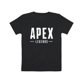 Детская футболка хлопок с принтом APEX LEGENDS (НА СПИНЕ) , 100% хлопок | круглый вырез горловины, полуприлегающий силуэт, длина до линии бедер | apex | apex legends | battle | battle royal | titanfall | апекс | апекс легендс | батл рояль | битва | война | королевская битва