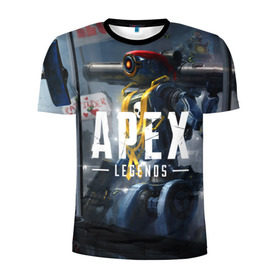 Мужская футболка 3D спортивная с принтом APEX Legends , 100% полиэстер с улучшенными характеристиками | приталенный силуэт, круглая горловина, широкие плечи, сужается к линии бедра | 2 | 2019 | 3 | apex | game | legends | titanfall | игра | титанфолл