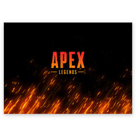 Поздравительная открытка с принтом APEX LEGENDS BATTLE ROYAL , 100% бумага | плотность бумаги 280 г/м2, матовая, на обратной стороне линовка и место для марки
 | Тематика изображения на принте: apex | apex legends | battle | battle royal | fire | titanfall | апекс | апекс легендс | батл рояль | битва | война | королевская битва | огонь