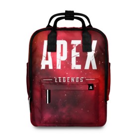 Женский рюкзак 3D с принтом APEX Legends , 100% полиэстер | лямки с регулируемой длиной, сверху ручки, чтобы рюкзак нести как сумку. Основное отделение закрывается на молнию, как и внешний карман. Внутри два дополнительных кармана, один из которых закрывается на молнию. По бокам два дополнительных кармашка, куда поместится маленькая бутылочка
 | 2 | 2019 | 3 | apex | game | legends | titanfall | игра | титанфолл