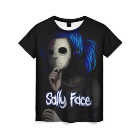 Женская футболка 3D с принтом Sally Face (9) , 100% полиэфир ( синтетическое хлопкоподобное полотно) | прямой крой, круглый вырез горловины, длина до линии бедер | face | fisher | larry johnson | mask | sally | sally face | sally fisher | демоны | духи | маска | призраки | салли | салли фейс | салли фишер | фейс