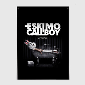 Постер с принтом Eskimo Callboy , 100% бумага
 | бумага, плотность 150 мг. Матовая, но за счет высокого коэффициента гладкости имеет небольшой блеск и дает на свету блики, но в отличии от глянцевой бумаги не покрыта лаком | bury me in vegas | crystals | danskimo | eskimo callboy | sushi | the scene | we are the mess | группы | метал | музыка | рок | эскимо колбой
