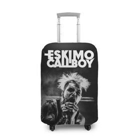 Чехол для чемодана 3D с принтом Eskimo Callboy , 86% полиэфир, 14% спандекс | двустороннее нанесение принта, прорези для ручек и колес | Тематика изображения на принте: bury me in vegas | crystals | danskimo | eskimo callboy | sushi | the scene | we are the mess | группы | метал | музыка | рок | эскимо колбой