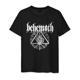 Мужская футболка хлопок с принтом Behemoth , 100% хлопок | прямой крой, круглый вырез горловины, длина до линии бедер, слегка спущенное плечо. | behemoth | black metal | death metal | inferno | nergal | orion | seth | блэк метал | группы | дэт метал | метал | музыка | рок