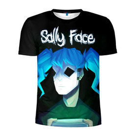 Мужская футболка 3D спортивная с принтом Sally Face (11) , 100% полиэстер с улучшенными характеристиками | приталенный силуэт, круглая горловина, широкие плечи, сужается к линии бедра | face | fisher | larry johnson | mask | sally | sally face | sally fisher | демоны | духи | маска | призраки | салли | салли фейс | салли фишер | фейс