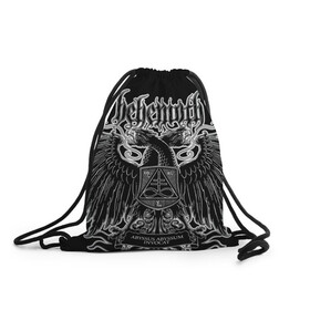 Рюкзак-мешок 3D с принтом Behemoth , 100% полиэстер | плотность ткани — 200 г/м2, размер — 35 х 45 см; лямки — толстые шнурки, застежка на шнуровке, без карманов и подкладки | behemoth | black metal | death metal | inferno | nergal | orion | seth | блэк метал | группы | дэт метал | метал | музыка | рок