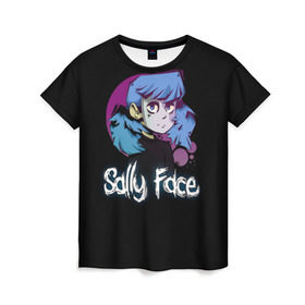 Женская футболка 3D с принтом Sally Face (15) , 100% полиэфир ( синтетическое хлопкоподобное полотно) | прямой крой, круглый вырез горловины, длина до линии бедер | face | fisher | larry johnson | mask | sally | sally face | sally fisher | демоны | духи | маска | призраки | салли | салли фейс | салли фишер | фейс