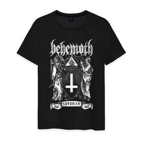 Мужская футболка хлопок с принтом Behemoth , 100% хлопок | прямой крой, круглый вырез горловины, длина до линии бедер, слегка спущенное плечо. | behemoth | black metal | death metal | inferno | nergal | orion | seth | блэк метал | группы | дэт метал | метал | музыка | рок