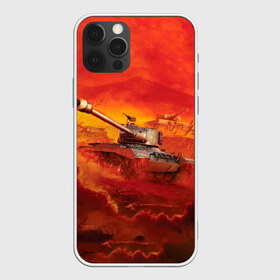 Чехол для iPhone 12 Pro Max с принтом Танки , Силикон |  | battle | game | tank | tanks | war | wearpon | wot | бой | война | вот | игра | оружие | танк | танки