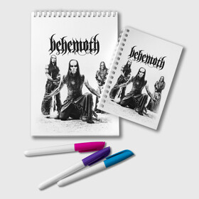 Блокнот с принтом Behemoth , 100% бумага | 48 листов, плотность листов — 60 г/м2, плотность картонной обложки — 250 г/м2. Листы скреплены удобной пружинной спиралью. Цвет линий — светло-серый
 | Тематика изображения на принте: behemoth | black metal | death metal | inferno | nergal | orion | seth | блэк метал | группы | дэт метал | метал | музыка | рок