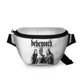 Поясная сумка 3D с принтом Behemoth , 100% полиэстер | плотная ткань, ремень с регулируемой длиной, внутри несколько карманов для мелочей, основное отделение и карман с обратной стороны сумки застегиваются на молнию | behemoth | black metal | death metal | inferno | nergal | orion | seth | блэк метал | группы | дэт метал | метал | музыка | рок