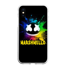 Чехол для iPhone XS Max матовый с принтом Marshmello , Силикон | Область печати: задняя сторона чехла, без боковых панелей | alone | beautiful now | disc | dj | jockey | marshmallow | американский | диджей | дискотека | маршмэллоу | продюсер