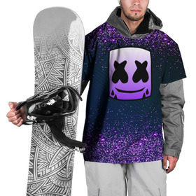 Накидка на куртку 3D с принтом Fortnite & Marshmello , 100% полиэстер |  | fortnite | fortnite 2 | fortnite x | marshmello | ninja | ninja hyper streamer | ninja streamer | streamer | tyler blevins | игра | маршмелло | ниндзя | фортнайт | фортнайт 2 | фортнайт глава 2