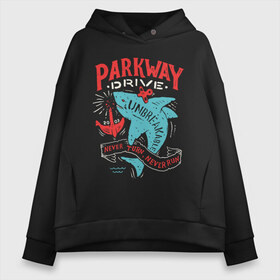 Женское худи Oversize хлопок с принтом Parkway Drive , френч-терри — 70% хлопок, 30% полиэстер. Мягкий теплый начес внутри —100% хлопок | боковые карманы, эластичные манжеты и нижняя кромка, капюшон на магнитной кнопке | atlas | ire | parkway drive | pd | группы | метал | музыка | рок | хеви метал