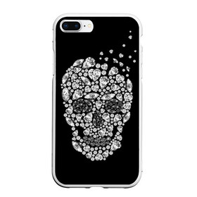 Чехол для iPhone 7Plus/8 Plus матовый с принтом Diamond skull , Силикон | Область печати: задняя сторона чехла, без боковых панелей | Тематика изображения на принте: background | black | death | diamond skull | drawing | graphics | hal | hearts | precious stones | symbol | wealth | богатство | бриллиантовый | графика | день мертвых | драгоценные | камни | мексика | праздник | рисунок | сердца | символ | фон |