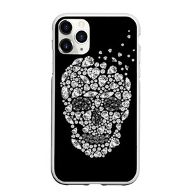 Чехол для iPhone 11 Pro матовый с принтом Diamond skull , Силикон |  | background | black | death | diamond skull | drawing | graphics | hal | hearts | precious stones | symbol | wealth | богатство | бриллиантовый | графика | день мертвых | драгоценные | камни | мексика | праздник | рисунок | сердца | символ | фон |