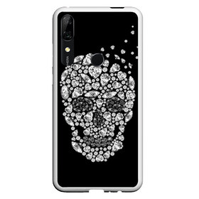 Чехол для Honor P Smart Z с принтом Diamond skull , Силикон | Область печати: задняя сторона чехла, без боковых панелей | background | black | death | diamond skull | drawing | graphics | hal | hearts | precious stones | symbol | wealth | богатство | бриллиантовый | графика | день мертвых | драгоценные | камни | мексика | праздник | рисунок | сердца | символ | фон |