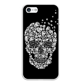 Чехол для iPhone 5/5S матовый с принтом Diamond skull , Силикон | Область печати: задняя сторона чехла, без боковых панелей | background | black | death | diamond skull | drawing | graphics | hal | hearts | precious stones | symbol | wealth | богатство | бриллиантовый | графика | день мертвых | драгоценные | камни | мексика | праздник | рисунок | сердца | символ | фон |