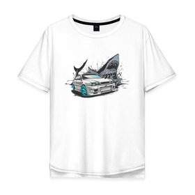 Мужская футболка хлопок Oversize с принтом Toyota Chaser 100 , 100% хлопок | свободный крой, круглый ворот, “спинка” длиннее передней части | Тематика изображения на принте: chaser 100 | toyota | toyota chaser | toyota chaser 100