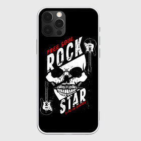 Чехол для iPhone 12 Pro Max с принтом Free soul rock star life is s , Силикон |  | free soul | hard | heavy | life | mus | music | rock | rock star | short | skull | гитары | графика | душа | жесткий | жизнь | инструменты | коротка | музыка | музыкальные | надпись | рисунок | рок | рок звезда | свободная | символ