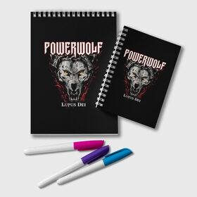 Блокнот с принтом Powerwolf , 100% бумага | 48 листов, плотность листов — 60 г/м2, плотность картонной обложки — 250 г/м2. Листы скреплены удобной пружинной спиралью. Цвет линий — светло-серый
 | heavy metal | metal | powerwolf | группы | метал | музыка | пауэр метал | рок | хеви метал