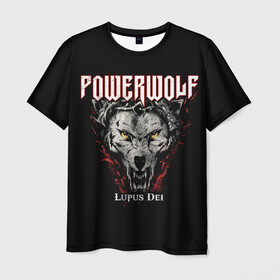 Мужская футболка 3D с принтом Powerwolf , 100% полиэфир | прямой крой, круглый вырез горловины, длина до линии бедер | heavy metal | metal | powerwolf | группы | метал | музыка | пауэр метал | рок | хеви метал