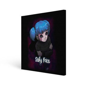 Холст квадратный с принтом Sally Face (17) , 100% ПВХ |  | face | fisher | larry johnson | mask | sally | sally face | sally fisher | демоны | духи | маска | призраки | салли | салли фейс | салли фишер | фейс