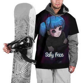 Накидка на куртку 3D с принтом Sally Face (17) , 100% полиэстер |  | face | fisher | larry johnson | mask | sally | sally face | sally fisher | демоны | духи | маска | призраки | салли | салли фейс | салли фишер | фейс