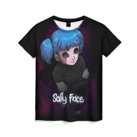 Женская футболка 3D с принтом Sally Face (17) , 100% полиэфир ( синтетическое хлопкоподобное полотно) | прямой крой, круглый вырез горловины, длина до линии бедер | face | fisher | larry johnson | mask | sally | sally face | sally fisher | демоны | духи | маска | призраки | салли | салли фейс | салли фишер | фейс