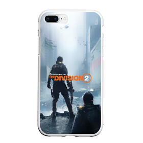 Чехол для iPhone 7Plus/8 Plus матовый с принтом Tom Clancys The Division , Силикон | Область печати: задняя сторона чехла, без боковых панелей | division | the division | the division 2 | tom clancys the division 2 | агенты | бандиты | белый дом | вашингтон | война | разруха | солдаты | турель