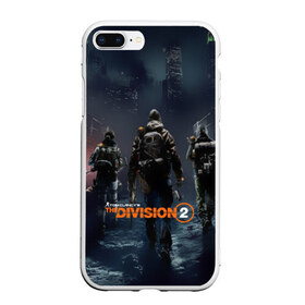 Чехол для iPhone 7Plus/8 Plus матовый с принтом The Division 2 , Силикон | Область печати: задняя сторона чехла, без боковых панелей | division | the division | the division 2 | tom clancys the division 2 | агенты | бандиты | белый дом | вашингтон | война | разруха | солдаты | турель