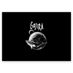 Поздравительная открытка с принтом Gojira , 100% бумага | плотность бумаги 280 г/м2, матовая, на обратной стороне линовка и место для марки
 | Тематика изображения на принте: death metal | from mars to sirius | gojira | magmа | terra incognita | the link | the way of all flesh | годжира | грув метал | группы | дэт метал | метал | музыка | рок