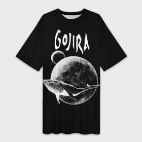 Платье-футболка 3D с принтом Gojira ,  |  | death metal | from mars to sirius | gojira | magmа | terra incognita | the link | the way of all flesh | годжира | грув метал | группы | дэт метал | метал | музыка | рок