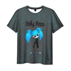 Мужская футболка 3D с принтом Sally Face , 100% полиэфир | прямой крой, круглый вырез горловины, длина до линии бедер | blue | diane | face | fisher | gizmo | henry | johnson | killer | larry | sally | генри | гизмо | джонсон | диана | ларри | лицо | салли | фейс | фишер