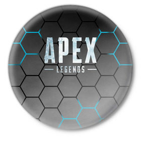 Значок с принтом Apex Legends ,  металл | круглая форма, металлическая застежка в виде булавки | Тематика изображения на принте: apex | battle royale | legends | titanfall | апекс | легенды | тайтанфол | титанфол
