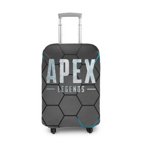 Чехол для чемодана 3D с принтом Apex Legends , 86% полиэфир, 14% спандекс | двустороннее нанесение принта, прорези для ручек и колес | apex | battle royale | legends | titanfall | апекс | легенды | тайтанфол | титанфол