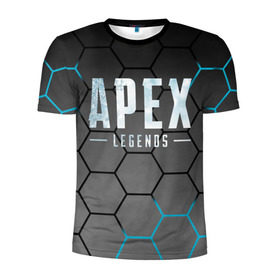 Мужская футболка 3D спортивная с принтом Apex Legends , 100% полиэстер с улучшенными характеристиками | приталенный силуэт, круглая горловина, широкие плечи, сужается к линии бедра | apex | battle royale | legends | titanfall | апекс | легенды | тайтанфол | титанфол